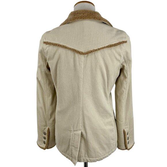 Y2K Old Navy Corduroy Sherpa Lined Jacket Coat Vintage Gorpcore Utility S - Picture 8 of 16